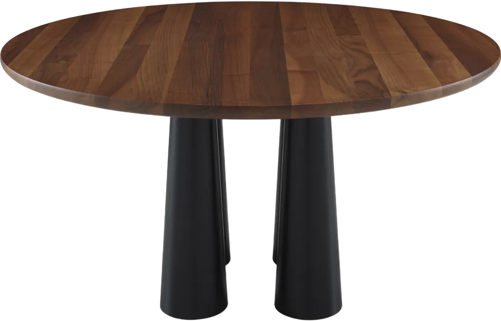 哈希拉底座(黑色染色灰木) Hashira餐桌底座，黑色染色灰木 餐桌/Dining Table  - PIXHOME
